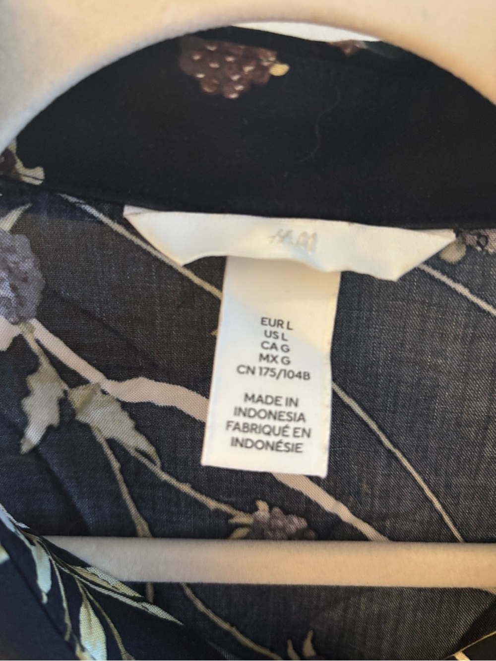 Like New Tie- Belt Shirt Dress. H&M Black Floral Midi Dress - Picture 7 of 7